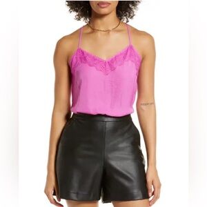 NWT halogen racerback tank cami rosebud M